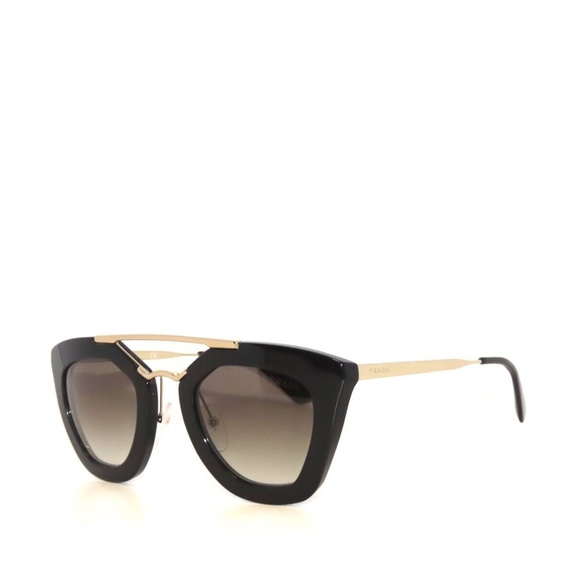 Prada 09QS 09 1AB-0A7 Black Gold Gray Gradient Sunglasses PR09QS - Picture 1 of 3